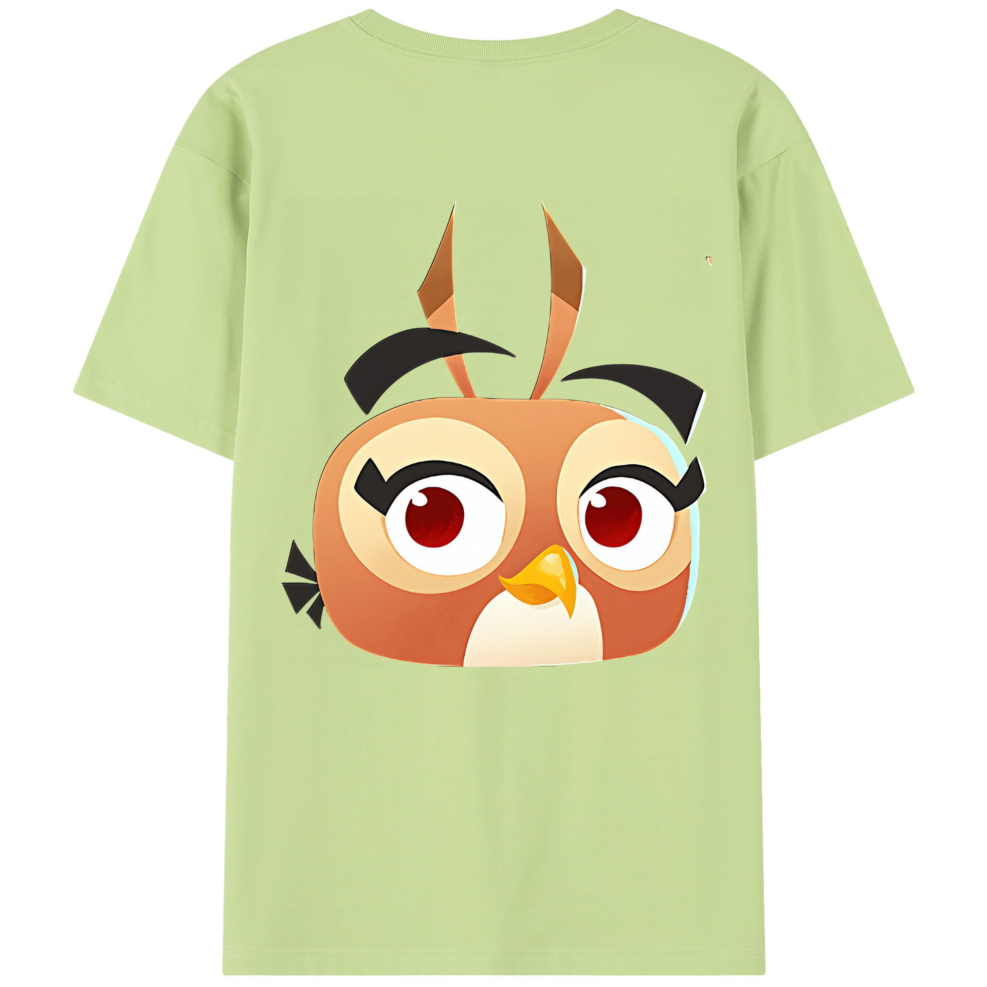 （画像用） Angry Birds アングリーバード 綿100％半袖Tシャツ（背面プリント）